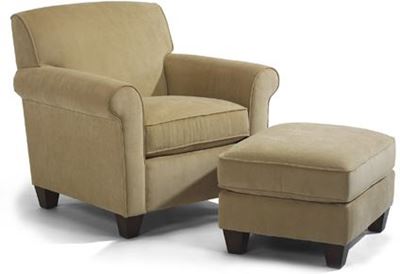 Dana Fabric Chair & Ottoman 5990-10-08 from Flexsteel