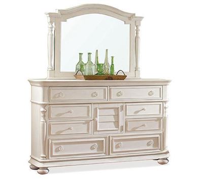 Picture of Placid Cove Door Dresser with Arched Mirror