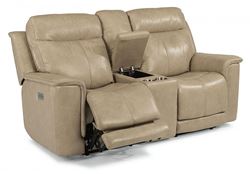 Miller Reclining Loveseat with Console (1729-64PH) by Flexsteel furniture