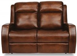Mustang Reclining Leather Loveseat with Power Headrest (1873-60PH) by Flexsteel furniture