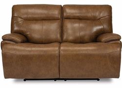 SADDLE Power Reclining Loveseat with Power Headrests 1932-60PH from Flexsteel