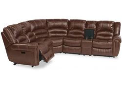 Town Leather Reclining Sectional with Power Headrest (1010-SECTPH) by Flexsteel furniture