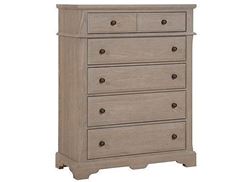 Heritage 5-drawer Chest (114-115) with a Greystone Finish from Artisan & Post