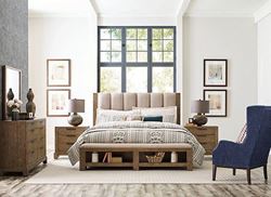 American Drew Skyline Bedroom Collection with Upholstered Meadowood Bed
