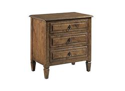 Picture of LLOYDS THREE DRAWER NIGHTSTAND - ANSLEY COLLECTION - ITEM #024-420
